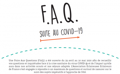 F.A.Q. suite au COVID-19 disponible !